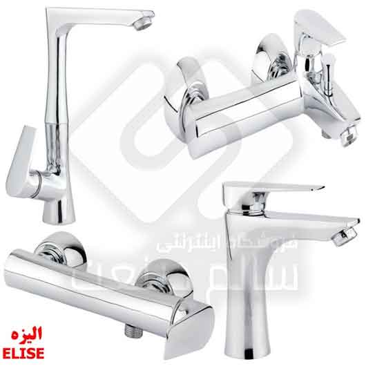 شیرآلات-اهرمی-ست-کامل-الیزه-ملانی-کروم-