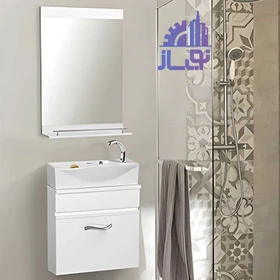 آینه-رمینی-سفید-صدف-کد-1260-