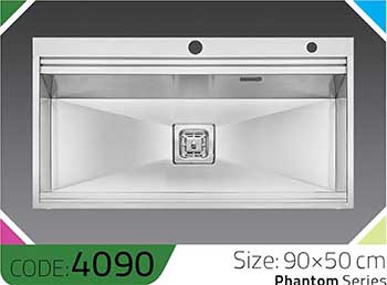 سینک-سری-فانتوم-Phantom-4090-ابعاد-90*50-الکا-استیل-Elca-Steel-