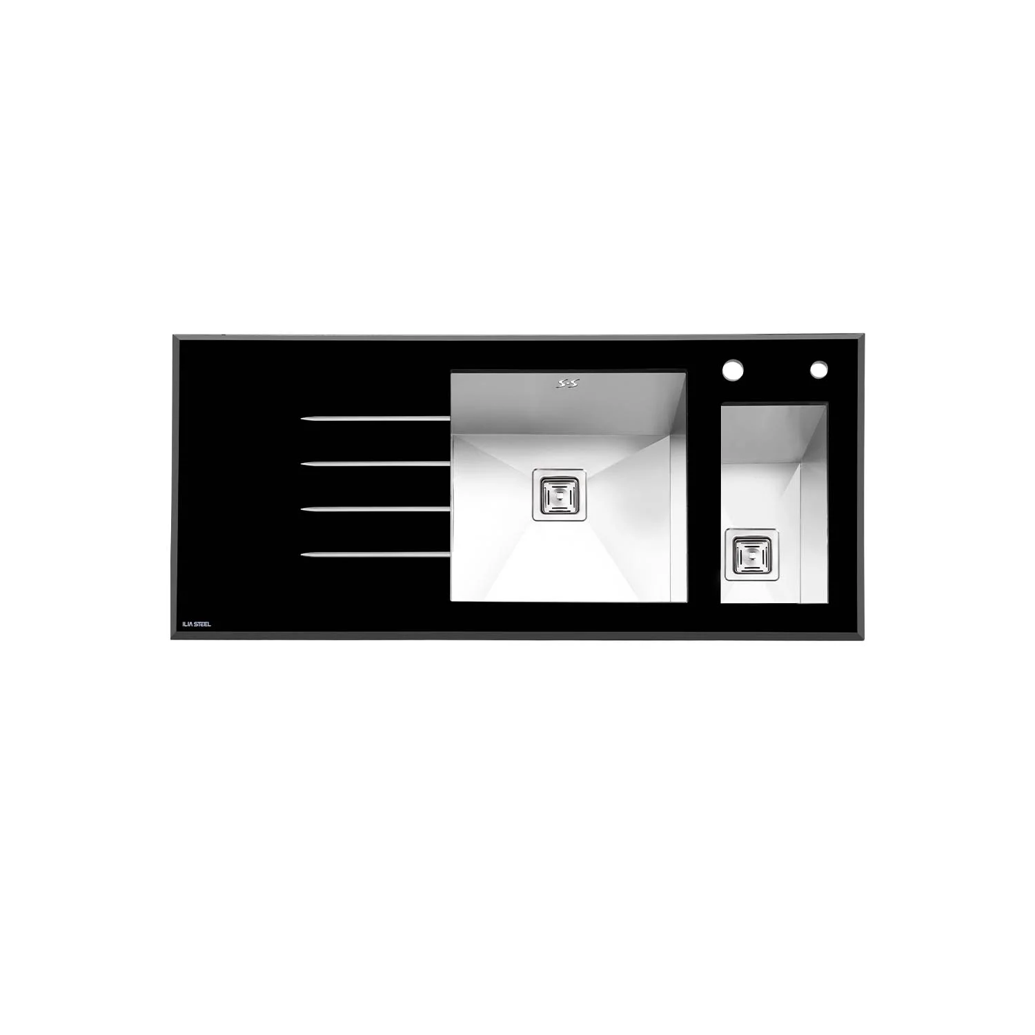 سینک-شیشه-ای-8023-ایلیا-استیل-Ilia-Steel-