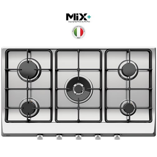اجاق-گاز-صفحه-ای-استیل-ایتالیایی-پنج-شعله-SD505-میکس-پلاس-MixPlus-