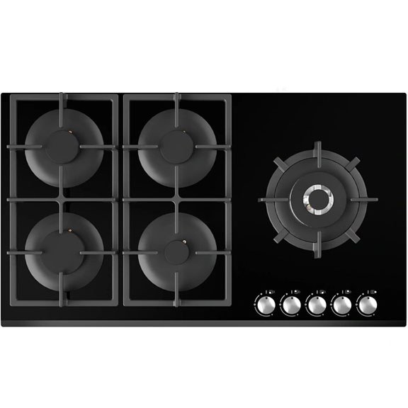 اجاق-گاز-صفحه-ای-شیشه-ای-ایتالیایی-پنج-شعله-G514R-میکس-پلاس-MixPlus-